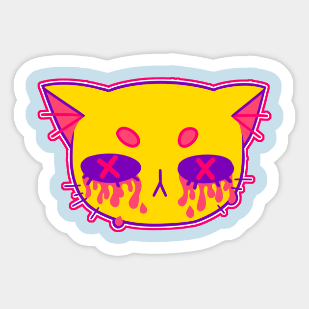 cat Sticker by poupinette